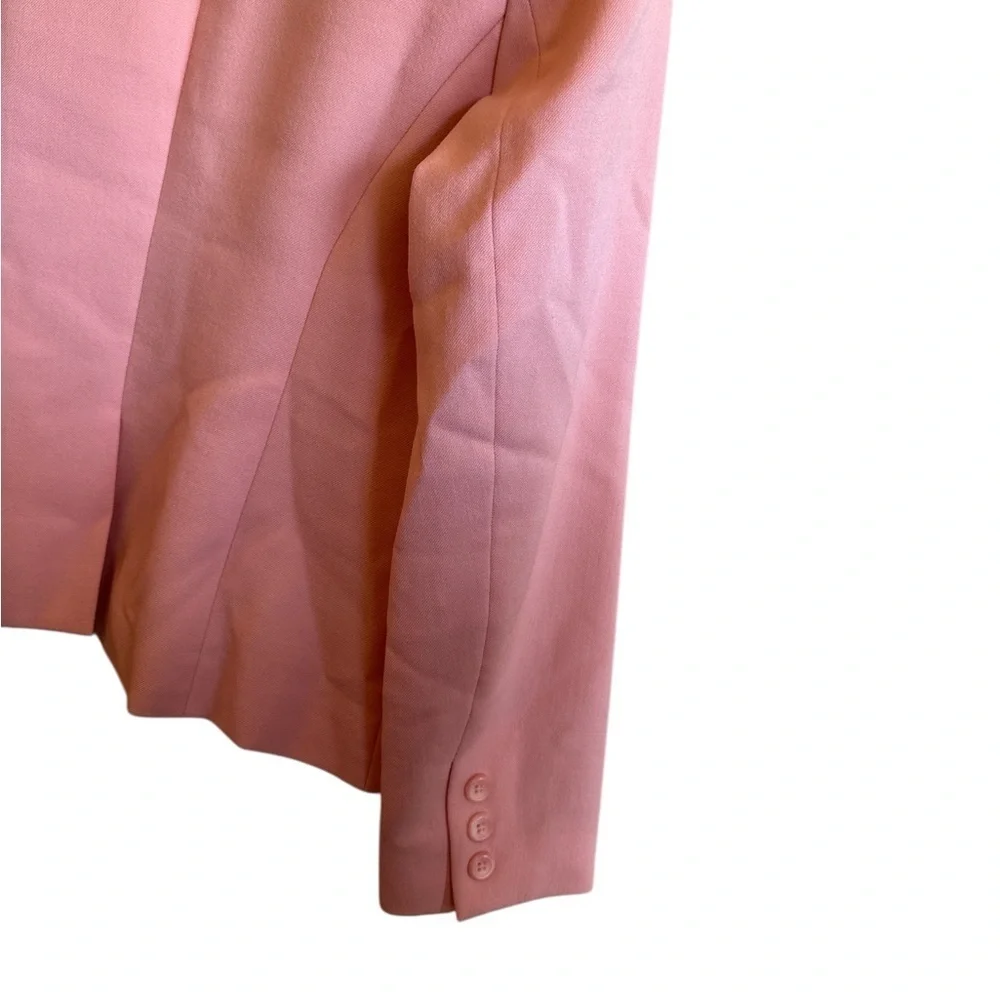 Pendleton Blazer Size 8 Petite Pink Notched Lapel Two Button Front Closure Lined
